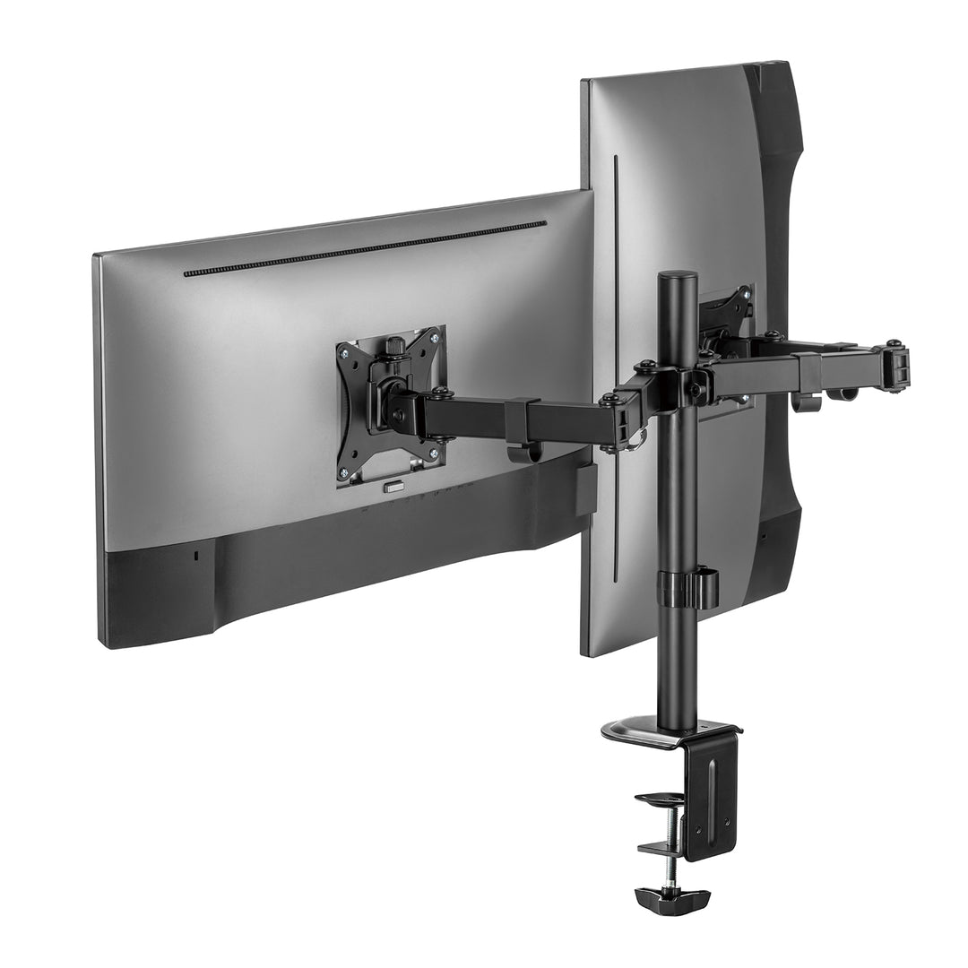 Maclean asztali tartó 2 monitorhoz, VESA 75x75 és 100x100, 17-32", 2x 9kg, MC-754N