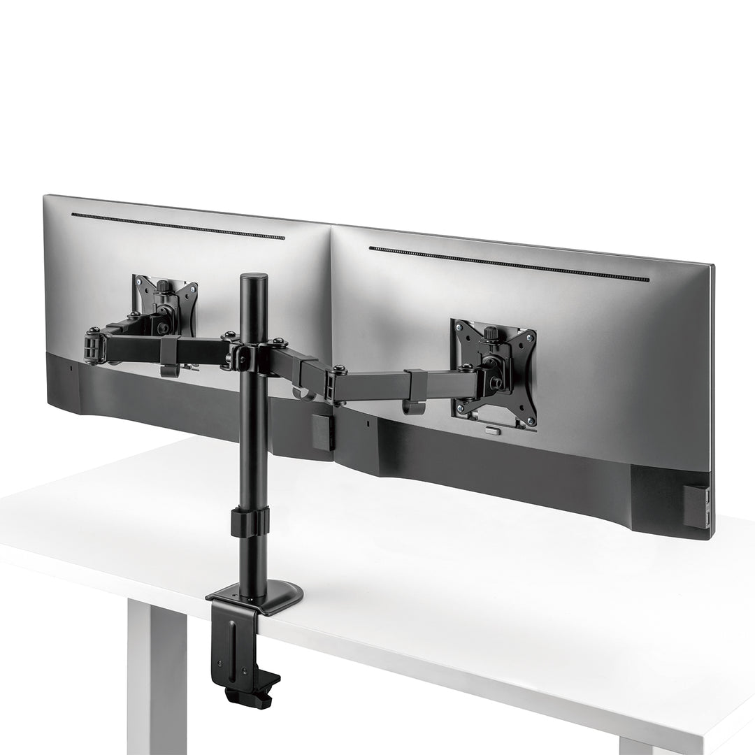 Maclean asztali tartó 2 monitorhoz, VESA 75x75 és 100x100, 17-32", 2x 9kg, MC-754N