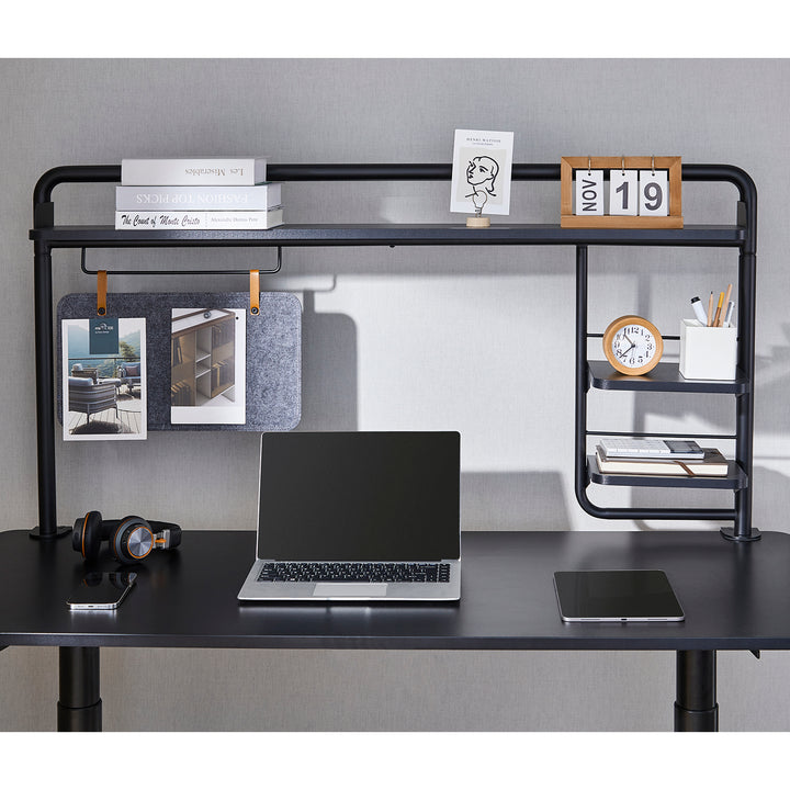 Ergo Office asztali polc, felcsíptethető, 20 kg-ig, fekete, ER-452