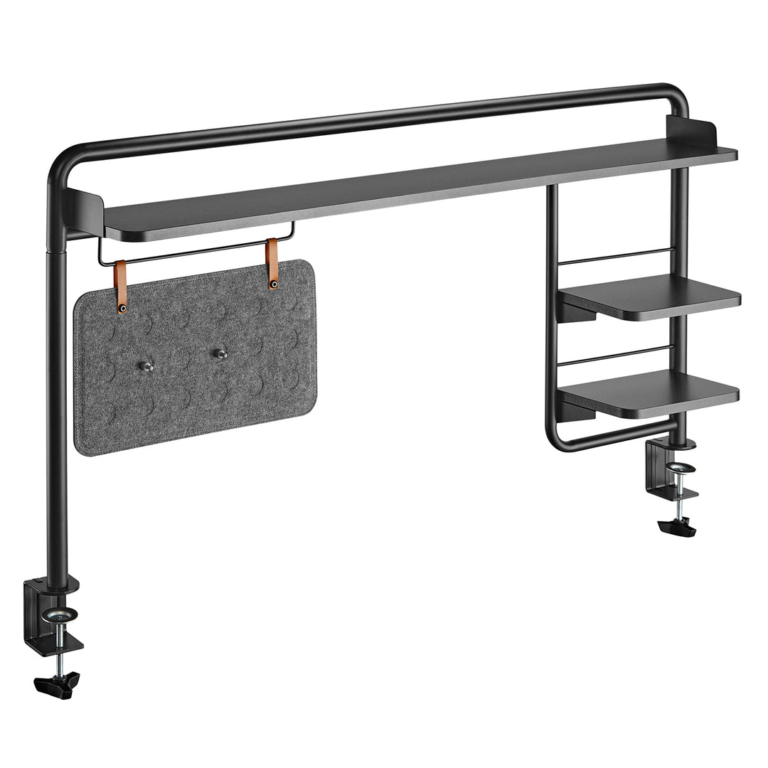 Ergo Office asztali polc, felcsíptethető, 20 kg-ig, fekete, ER-452