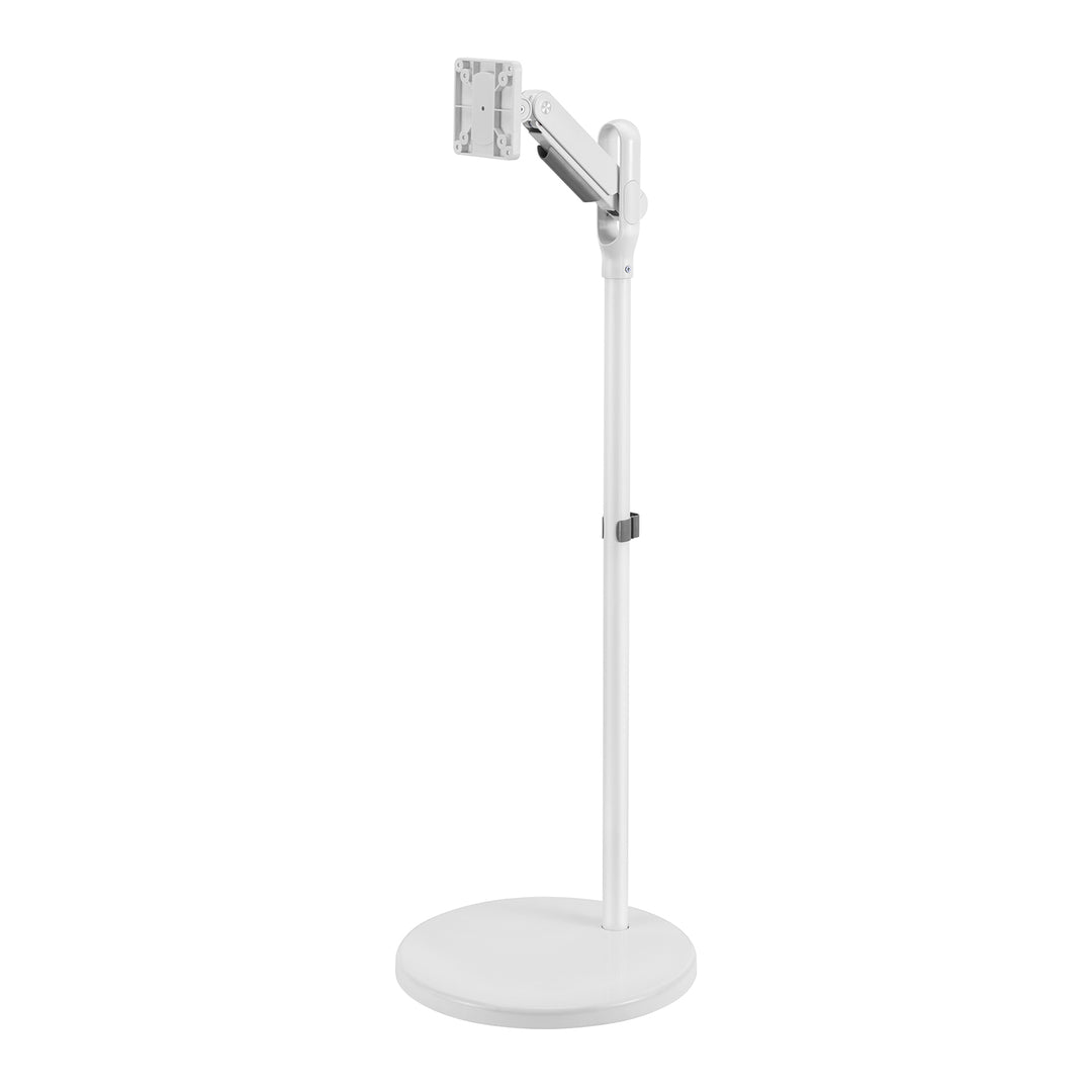 Maclean mobil monitor/TV padlóállvány, gázrugós, 17"-35", 2-10kg, fehér, MC-970W