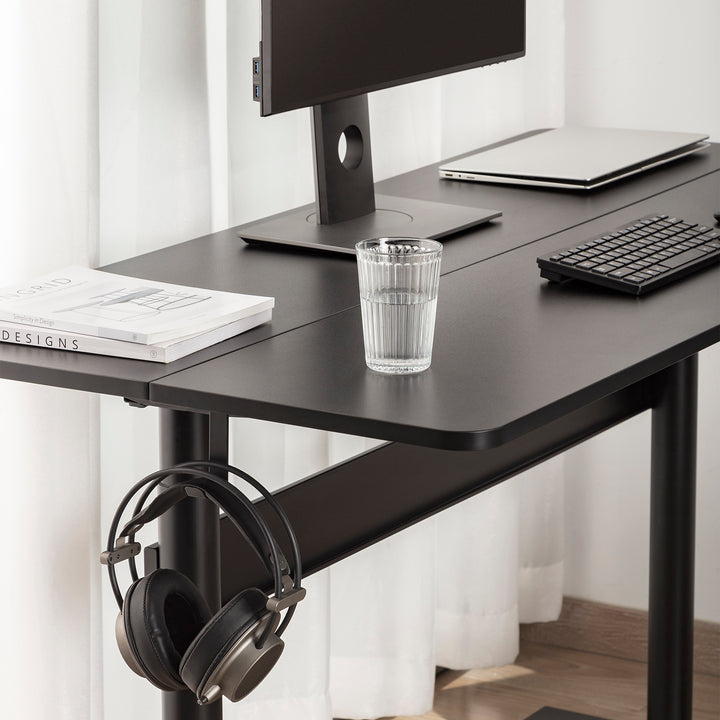 Íróasztal 140x68cm-es asztallappal Ergo Office, gázrugós, állítható magasságú, álló és ülő munkához, max. magasság 115cm, ER-453