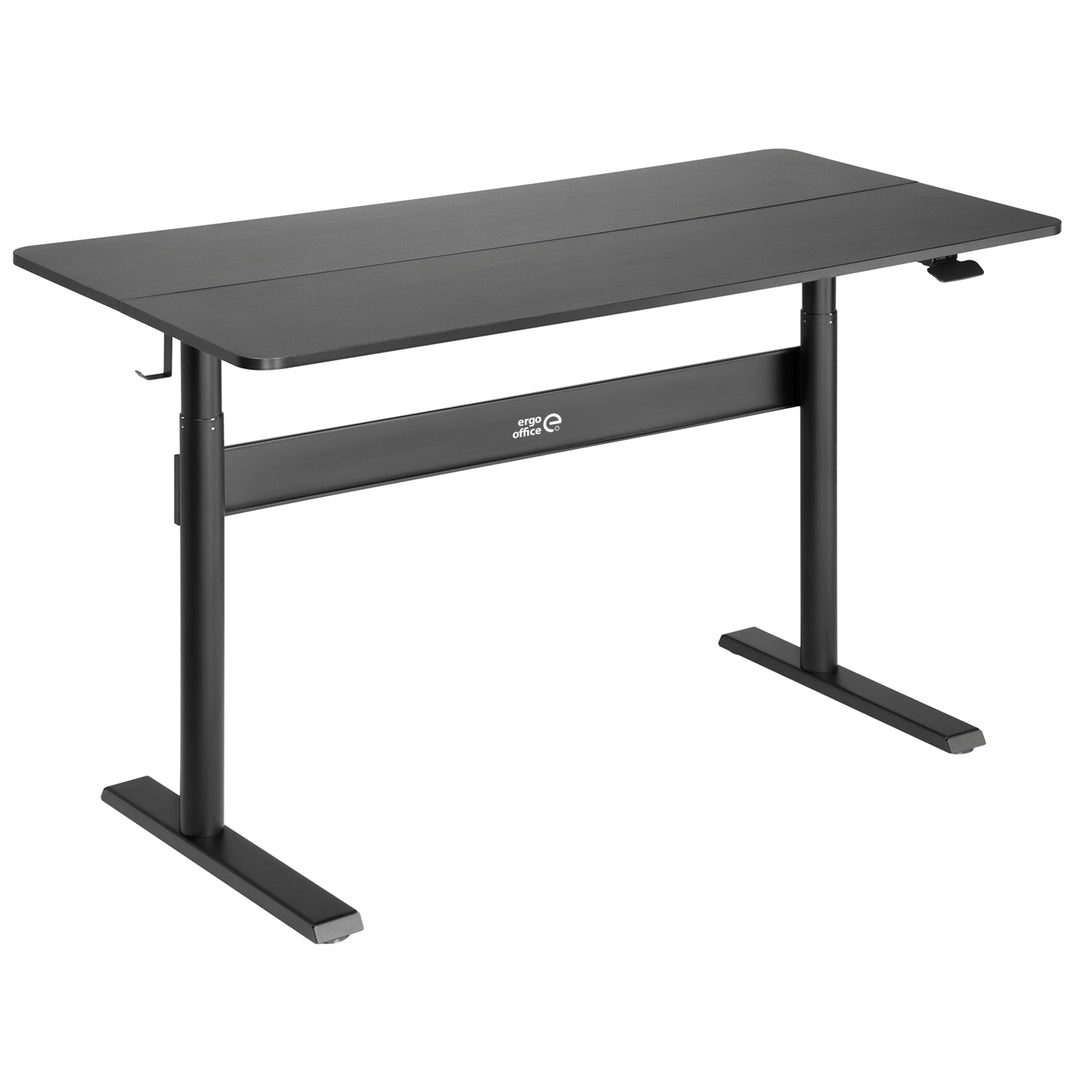 Íróasztal 140x68cm-es asztallappal Ergo Office, gázrugós, állítható magasságú, álló és ülő munkához, max. magasság 115cm, ER-453