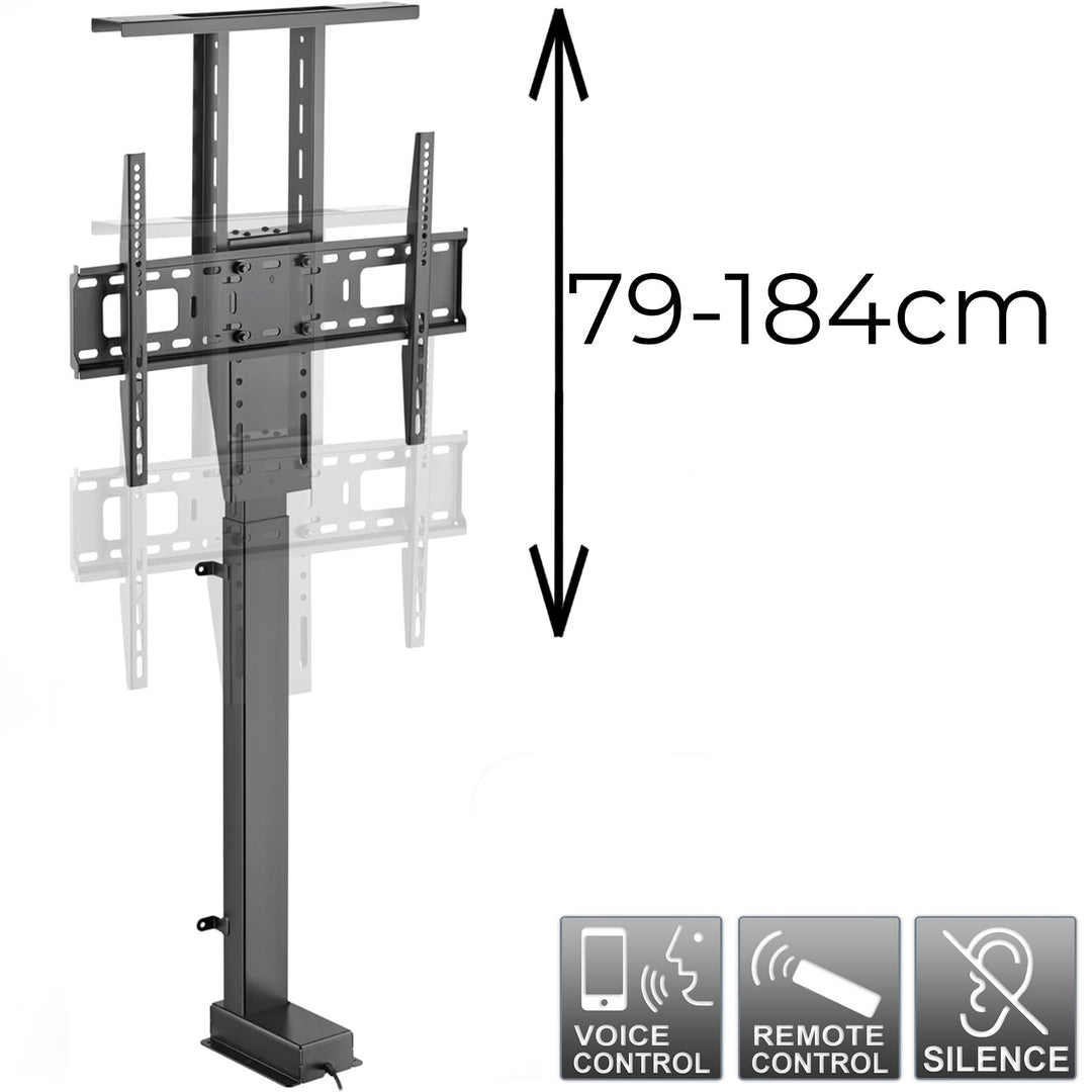 Elektromos kihúzható tartó Maclean, TUYA, 37''-80''', VESA 600x400, max 60kg, MC-866T