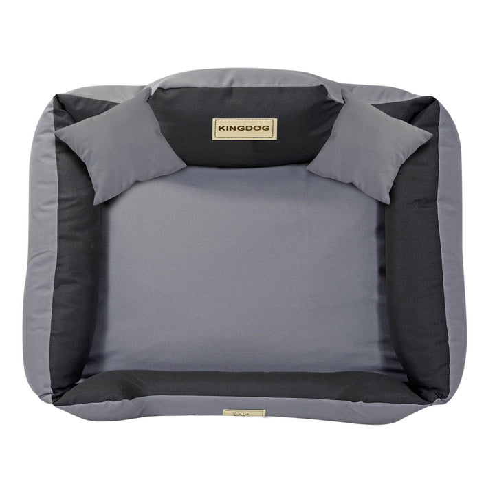 KINGDOG KINMIC100/75C-SZ kutyaágy 100x75 cm szürke/fekete