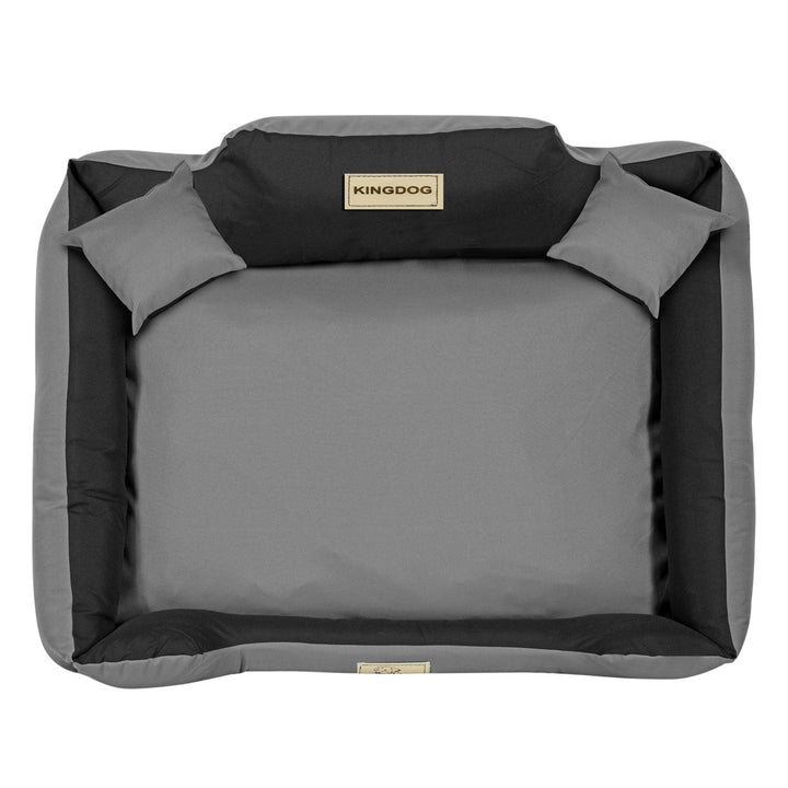 KINGDOG KINMIC115/95C-SZ kutyaágy 115x95 cm szürke/fekete