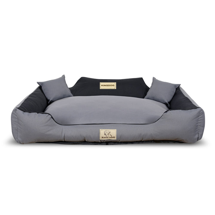 KINGDOG KINMIC115/95C-SZ kutyaágy 115x95 cm szürke/fekete