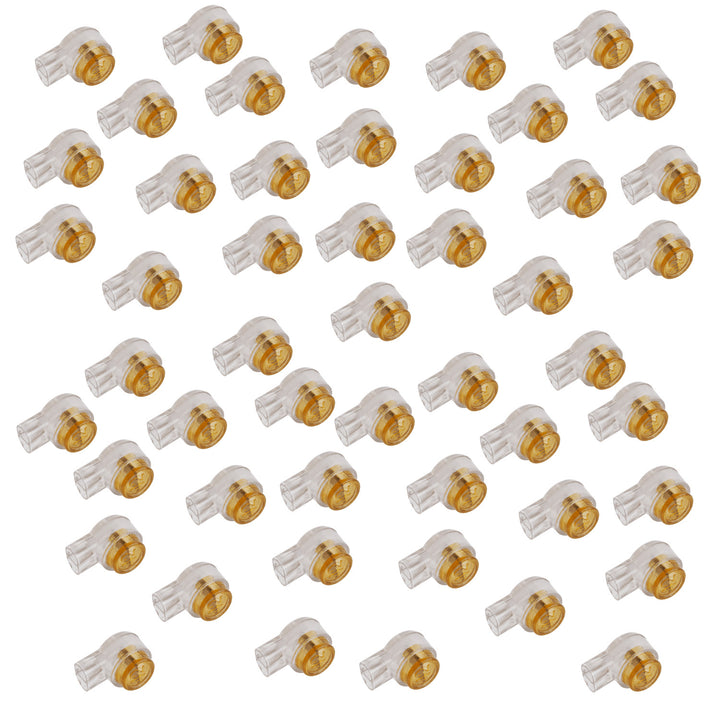 50x Gél telefon gyorscsatlakozó 2 db 0,2-0,65 mm-es kábelvezető gyors csatlakoztatásához