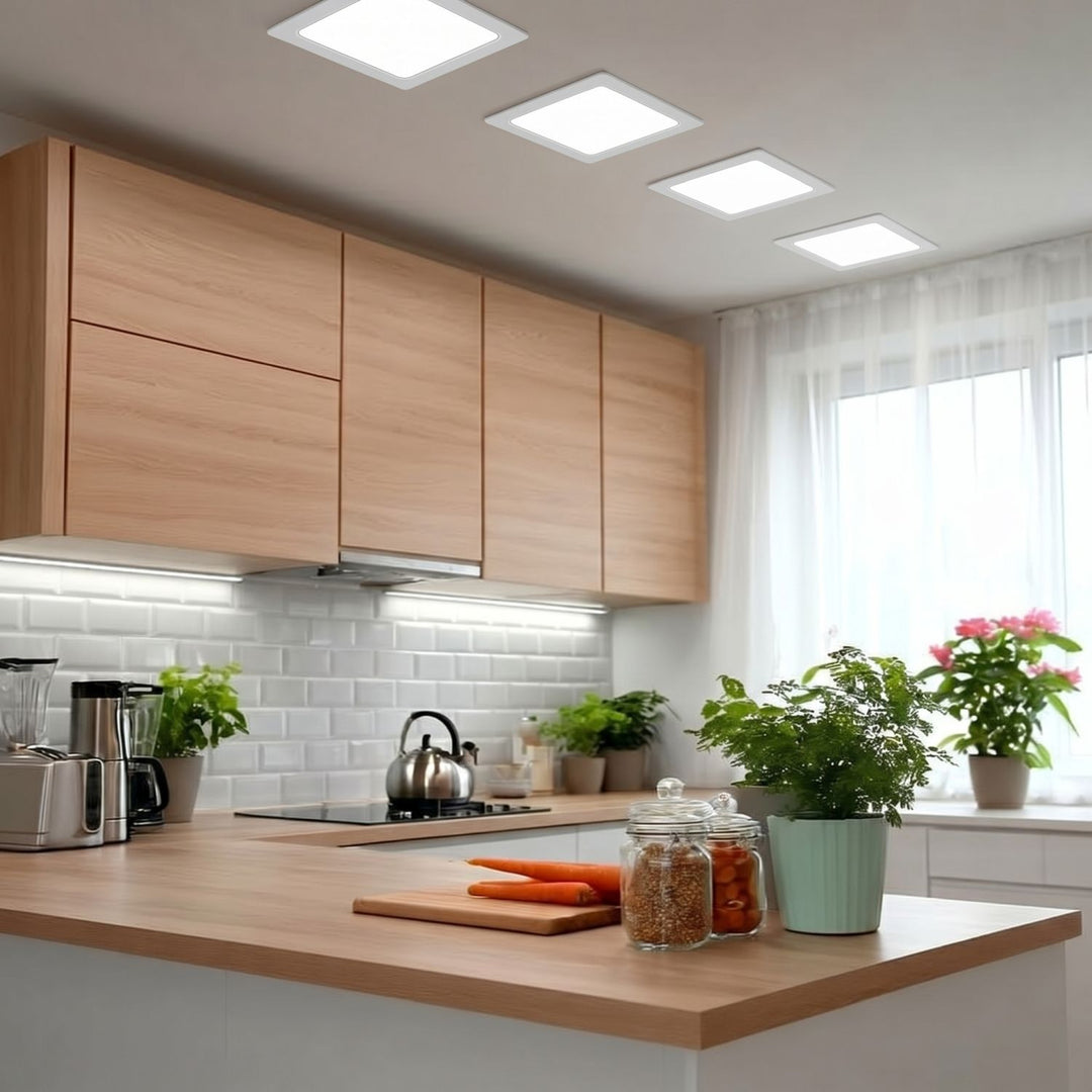 Maclean LED mennyezeti panel, beépíthető SLIM, 18W, semleges fehér 4000K, 170*170*26mm, 1900lm, MCE374 S