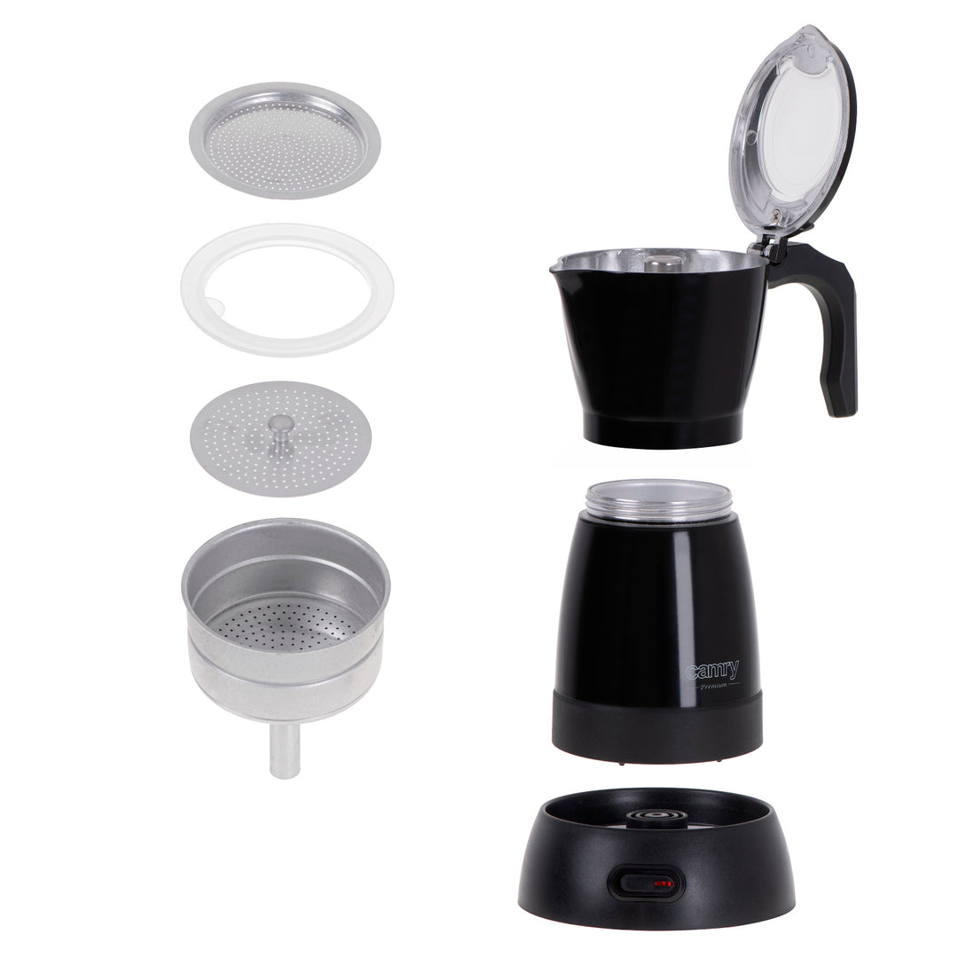 Moka Camry CR 4415B 300ml elektromos kávéfőző 6 csésze eszpresszóhoz