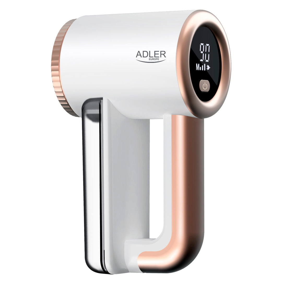 Adler textilborotva, USB töltés, LCD kijelző, 3 fokozatú sebesség, kefe, AD 9617