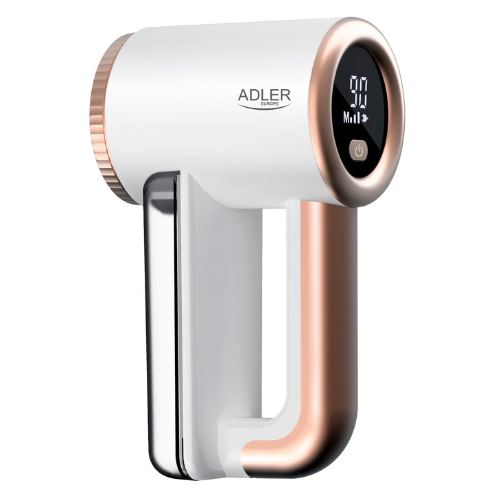 Adler textilborotva, USB töltés, LCD kijelző, 3 fokozatú sebesség, kefe, AD 9617