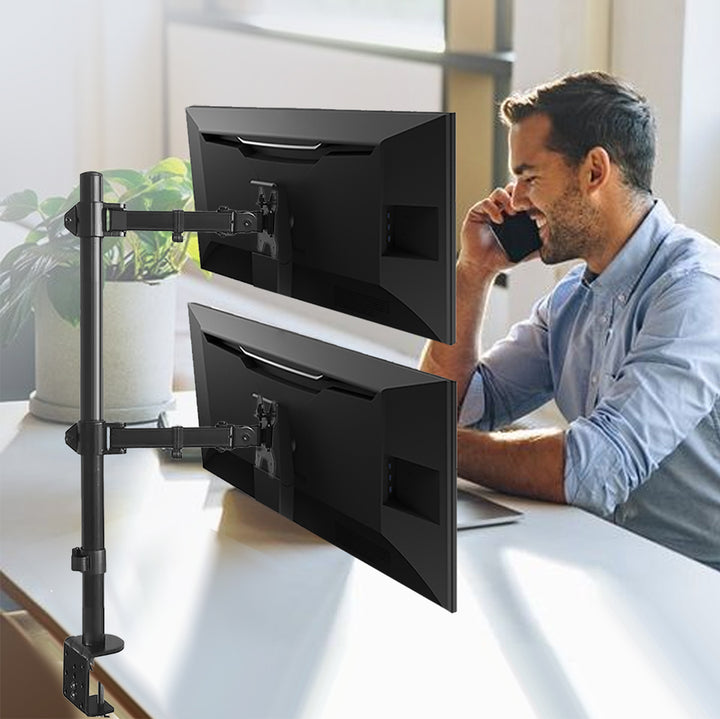 Maclean monitor tartó, max VESA 100x100, 13-27", 9kg, MC-967