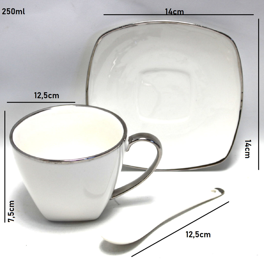 Queen Isabell porcelán kávéscsésze készlet W23SV60-06358