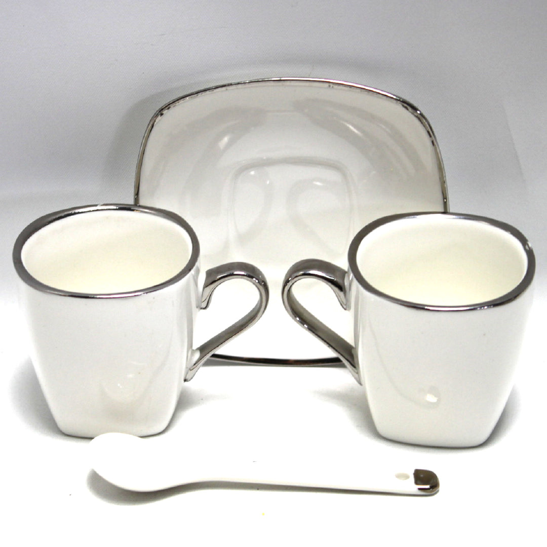 Eszpresszó csészék porcelán készlet tányérokkal Queen Isabell W23SV06-06471