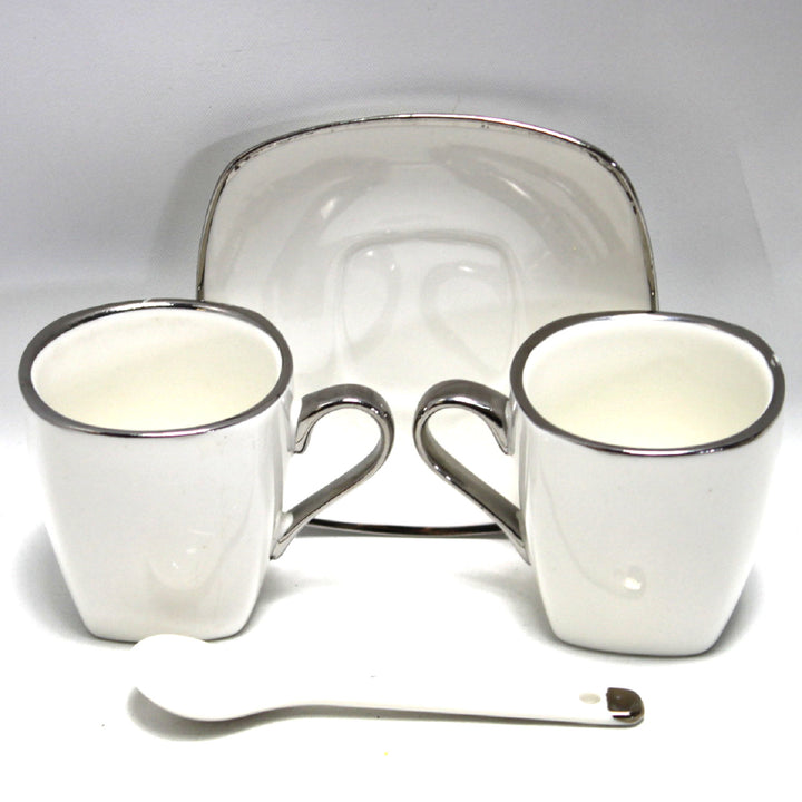 Eszpresszó csészék porcelán készlet tányérokkal Queen Isabell W23SV06-06471