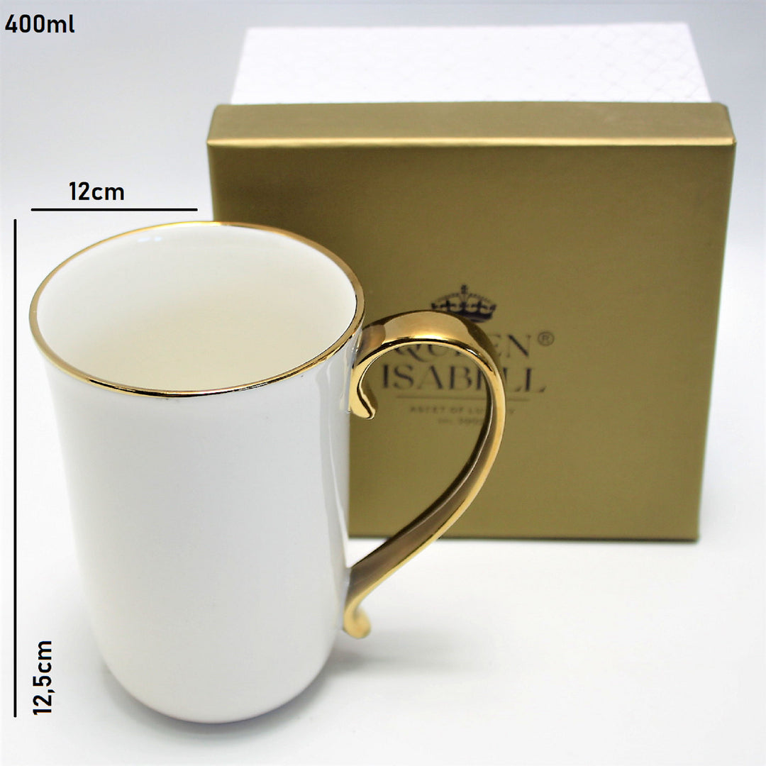 Nagy porcelán kávés bögre 400ml Queen Isabell W23GD59-06426