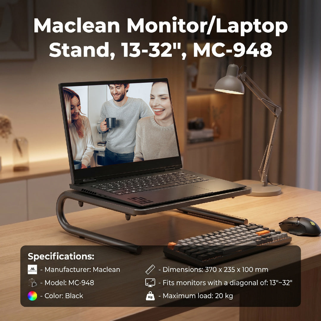 Maclean monitor / laptop állvány, 13-32", MC-948