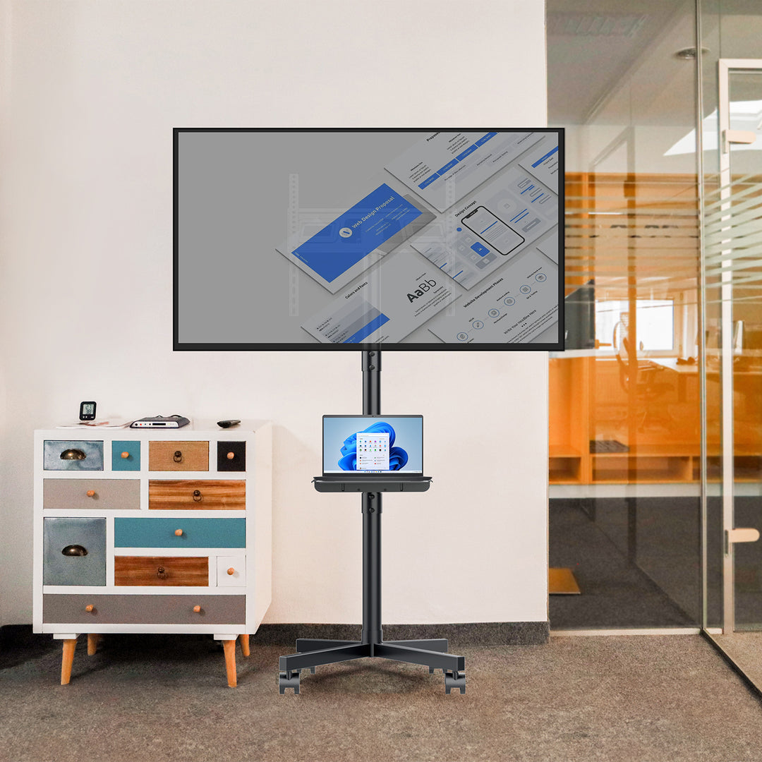TV állvány Maclean, professzionális, 32-55", görgőkön, max. VESA 400x400, max. 25kg, MC-949