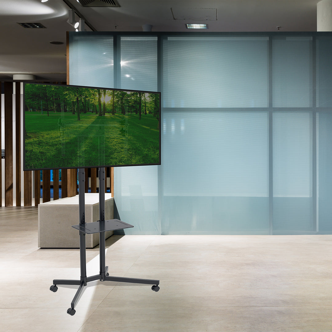 TV állvány Maclean, professzionális, 32-70", görgőkön, max. VESA 600x400, max. 40kg, MC-951