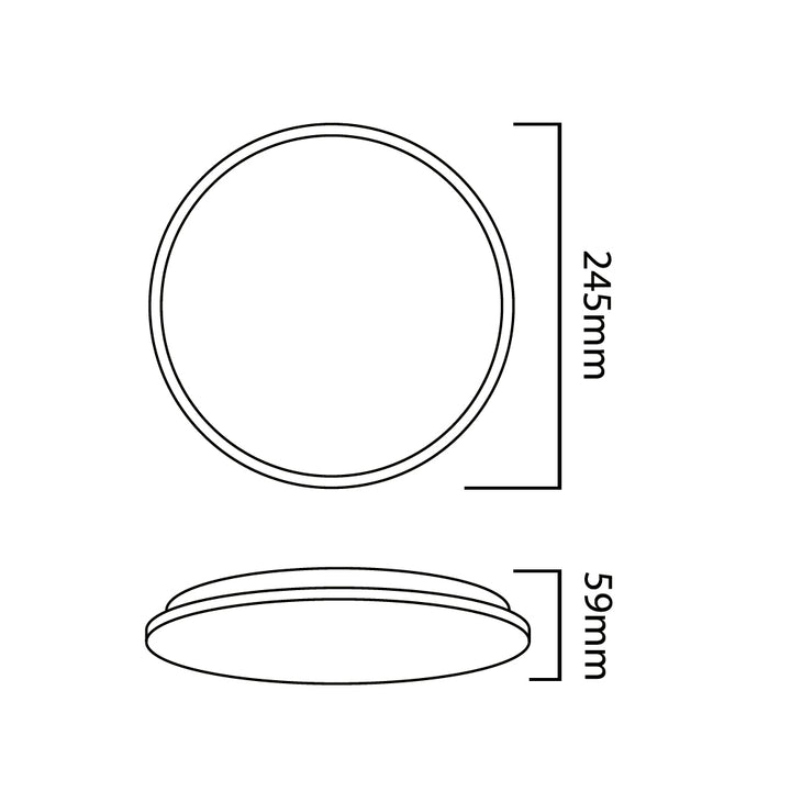 Maclean mennyezeti LED érzékelős lámpa, mikrohullámú érzékelő 5.8GHz, 4000K, 12W, 950lm, IP44, MCE347