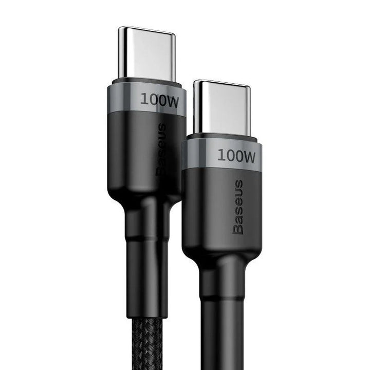 USB-C PD 2.0 200cm Baseus Cafule CATKLF-ALG1 Quick Charge 3.0 5A kábel 100W-os gyorstöltési támogatással
