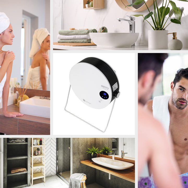 Camry fürdőszobai fűtőtest, teljesítmény 2000W, 2 fűtési fokozat, LCD kijelző, távirányító, CR 7747
