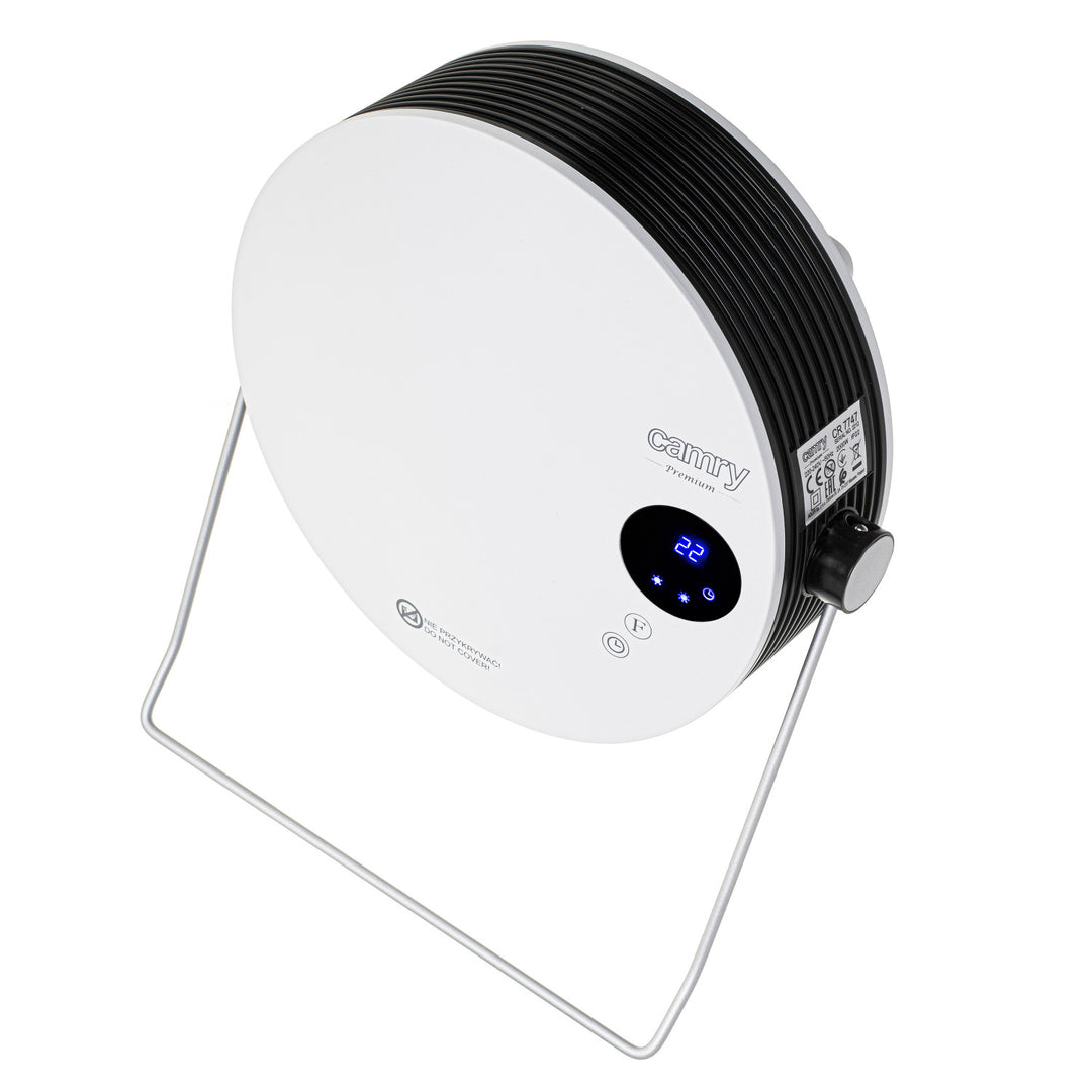 Camry fürdőszobai fűtőtest, teljesítmény 2000W, 2 fűtési fokozat, LCD kijelző, távirányító, CR 7747