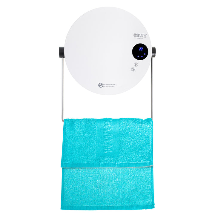 Camry fürdőszobai fűtőtest, teljesítmény 2000W, 2 fűtési fokozat, LCD kijelző, távirányító, CR 7747