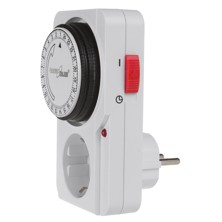 Mechanikus időzítő GreenBlue GB360 F 48 program max. terhelés 16A IP20