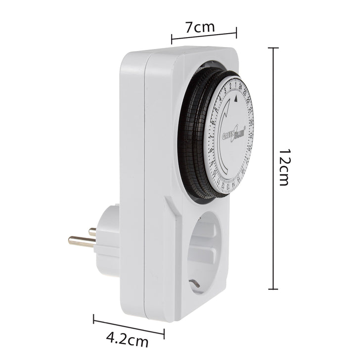 Mechanikus időzítő GreenBlue GB360 F 48 program max. terhelés 16A IP20