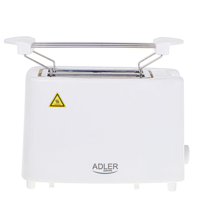 Adler kenyérpirító, 6 fokozat, zsemlarács, 900W, fehér, AD 3223