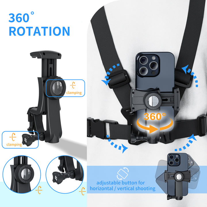 Maclean telefonos sportheveder, univerzális, telefonhoz, fényképezőgéphez, GoPro és más kamerákhoz, forgatható rögzítés, MC-294
