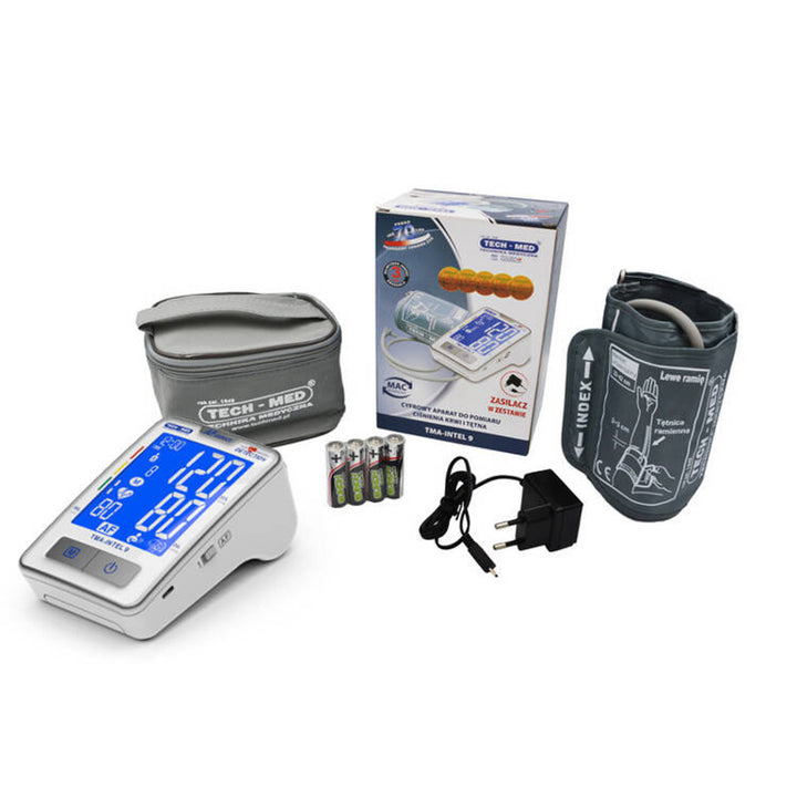 Tech-Med vérnyomásmérő, pitvarfibrilláció érzékelés, LCD kijelző, TMA-INTEL 9
