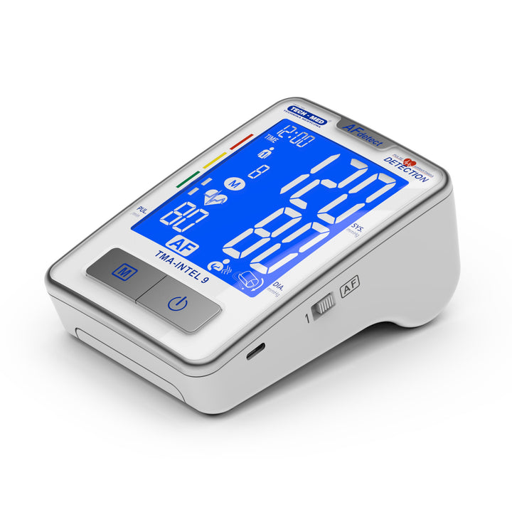 Tech-Med vérnyomásmérő, pitvarfibrilláció érzékelés, LCD kijelző, TMA-INTEL 9