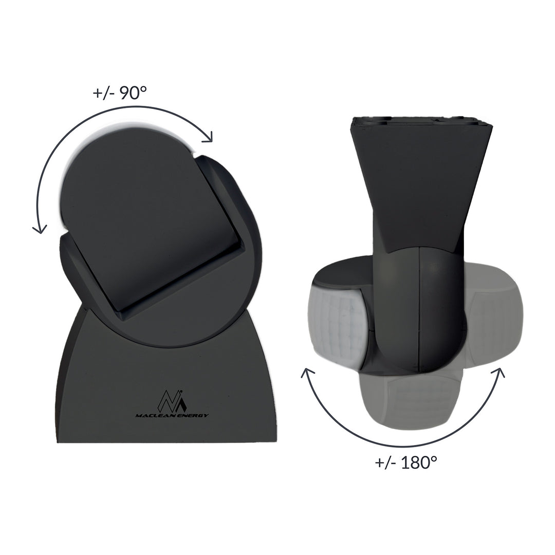 Maclean PIR mozgásérzékelő, infravörös, távirányítóval, max. 1200W (izzólámpa), max. 300W (LED), MCE241 B