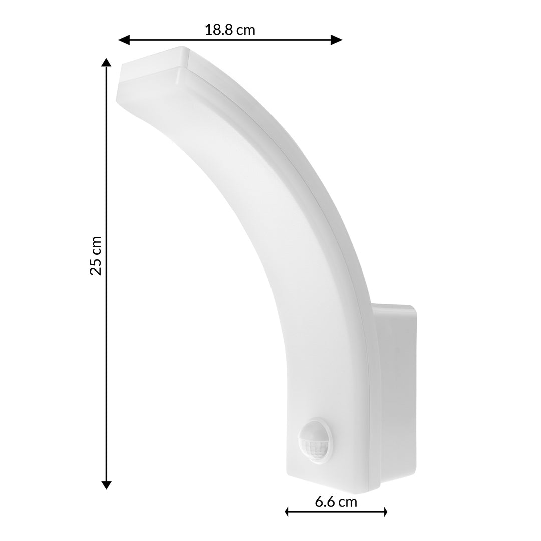 Maclean 20W mozgásérzékelős LED lámpa IP65 2000lm 4000K fehér
