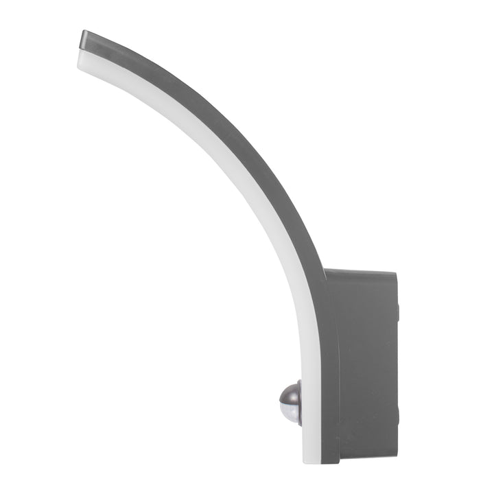 Maclean szürke 20W 2000lm IP65 4000K LED lámpa mozgásérzékelővel