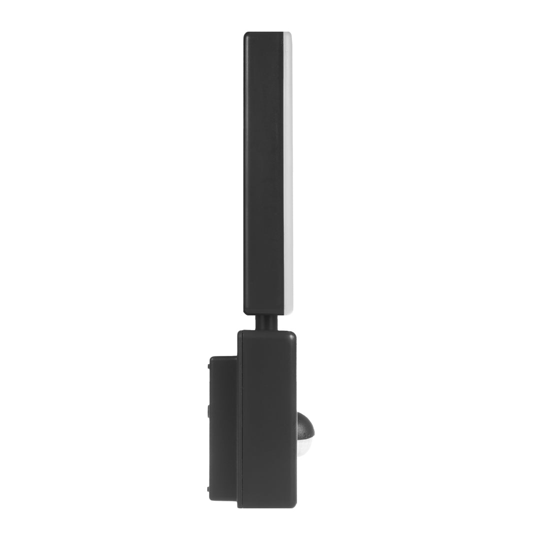 PIR mozgásérzékelő LED lámpa fekete 10W IP65 800lm 4000K