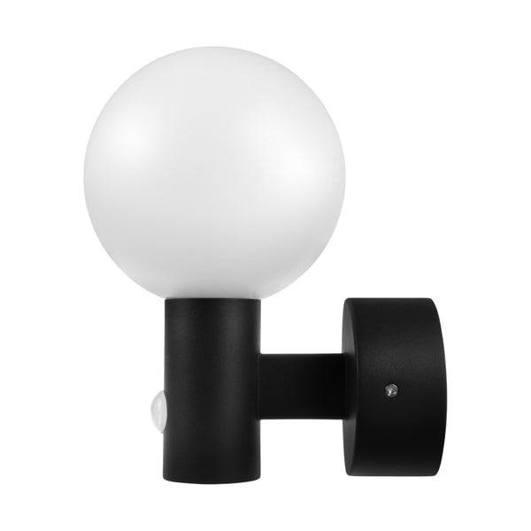 Maclean PIR mozgásérzékelő LED lámpa fekete 15W IP65 1600lm 4000K