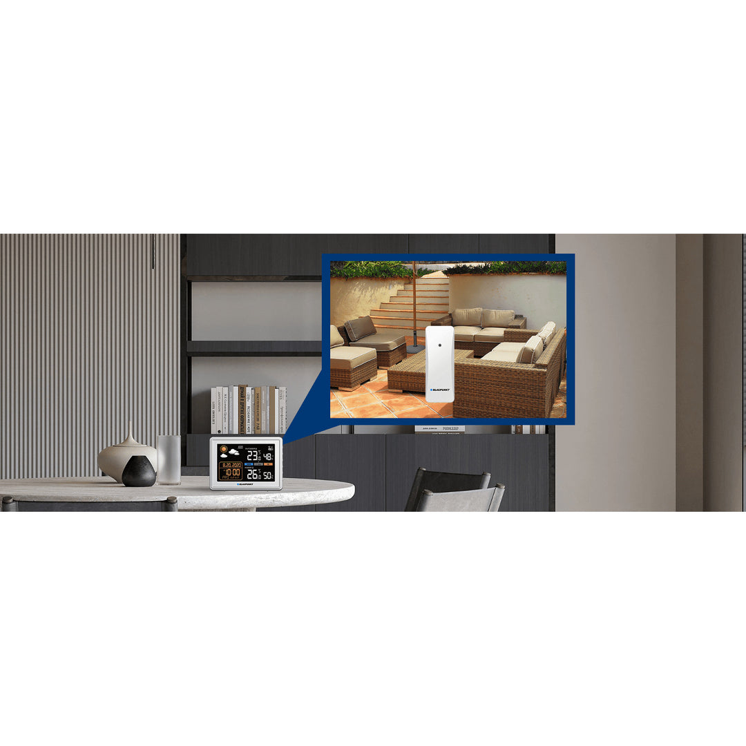 Blaupunkt időjárás állomás, nedvességmérő, nyomás, előrejelzés, WS30WH
