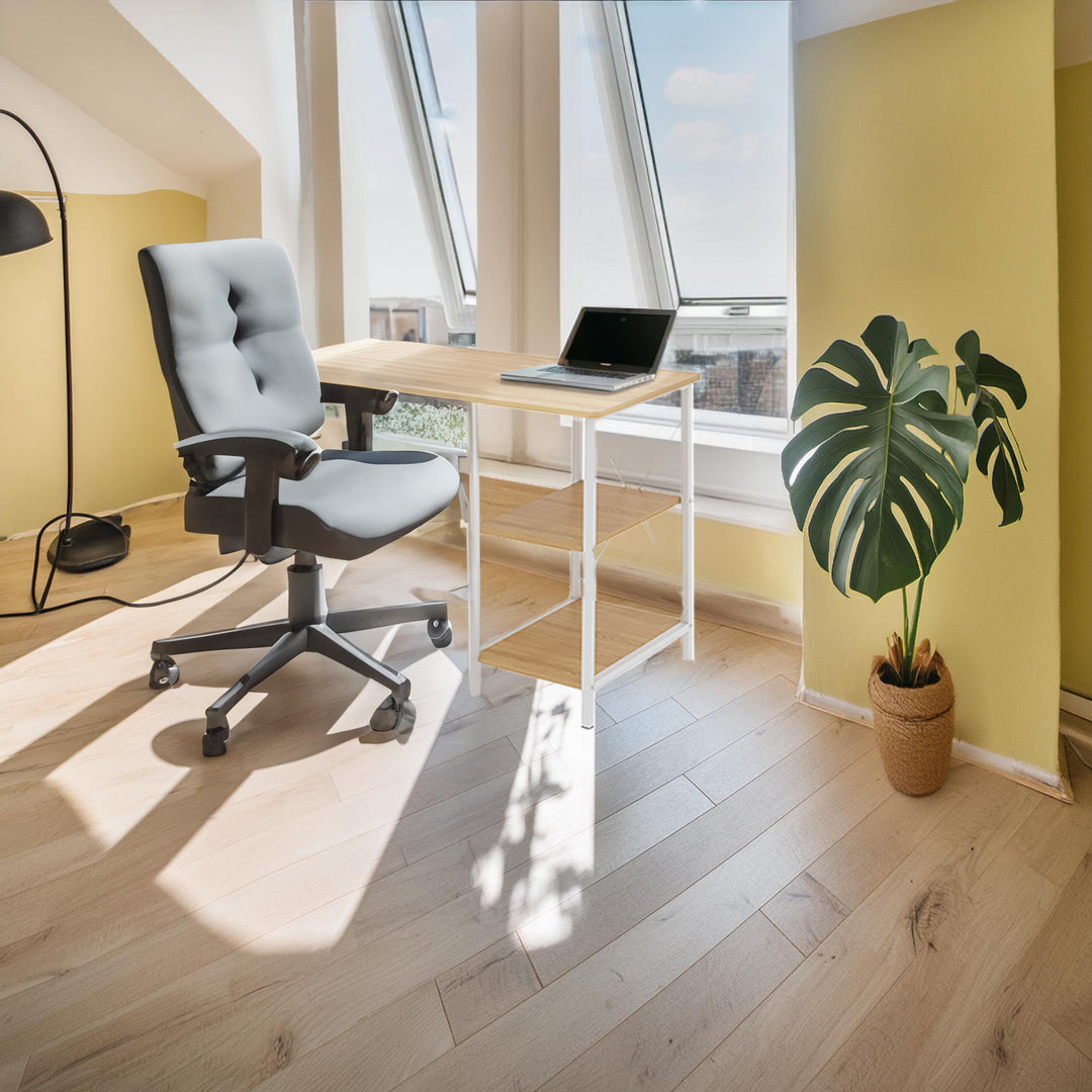 Maclean loft összecsukható íróasztal, méretek: 107x45x75cm, max - 150 kg, asztallappal, szín világos bükk, MC-411 W