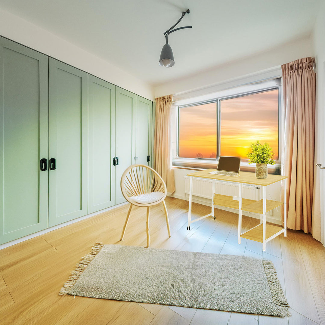 Maclean loft összecsukható íróasztal, méretek: 107x45x75cm, max - 150 kg, asztallappal, szín világos bükk, MC-411 W