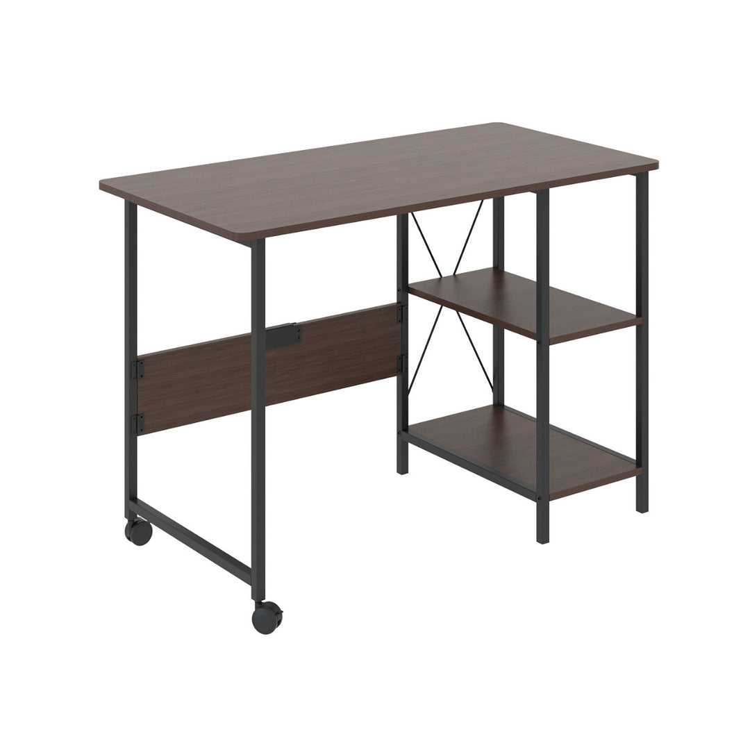Maclean loft összecsukható íróasztal, méretek: 107x45x75cm, max - 150 kg, asztallappal, szín sötét dió, MC-411 B