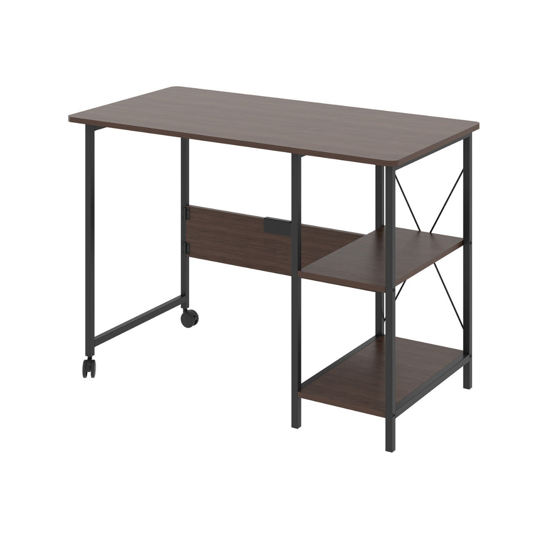 Maclean loft összecsukható íróasztal, méretek: 107x45x75cm, max - 150 kg, asztallappal, szín sötét dió, MC-411 B