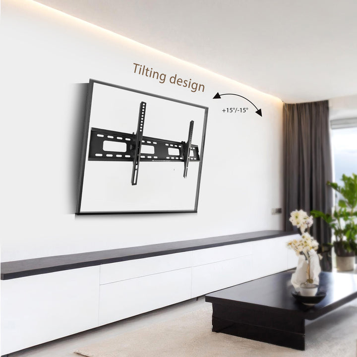 Maclean TV tartó, max VESA 800x400, 43-100", 120kg, dőlésszög állítás +15°~-15°, MC-422