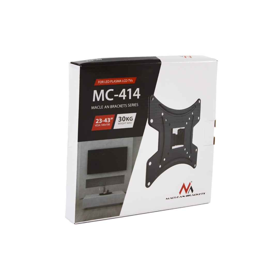 Maclean konzol TV vagy monitor számára, max. VESA 200x200, 23-43", 30kg, fekete, MC-414