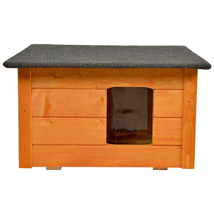 Kutya, macska kennel Woodok, szigetelt, lucfenyőfa