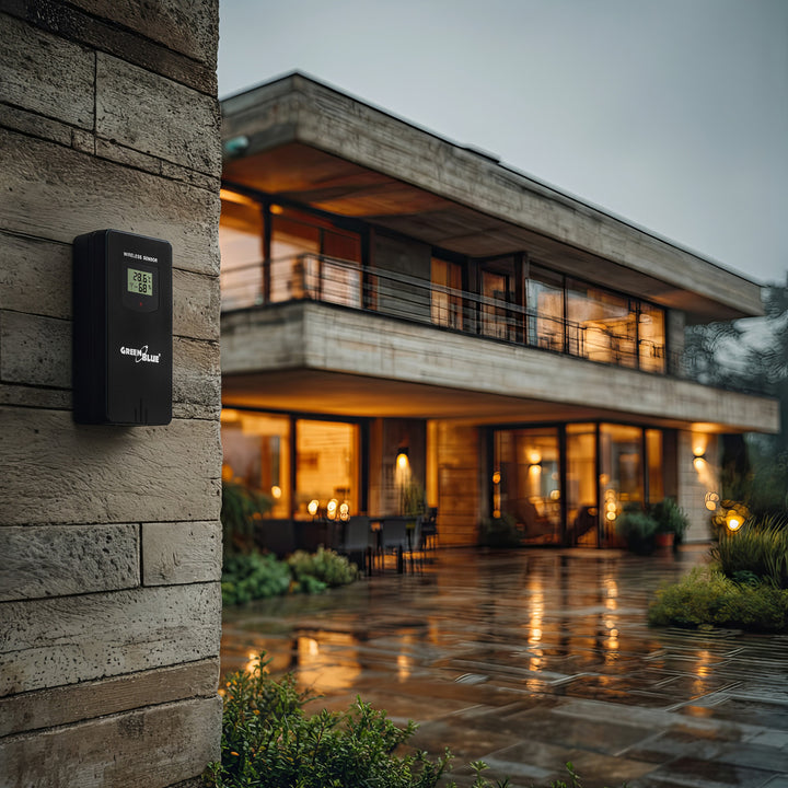 Időjárás állomás GreenBlue GB540N vezeték nélküli színes DCF holdfázis barométer naptár