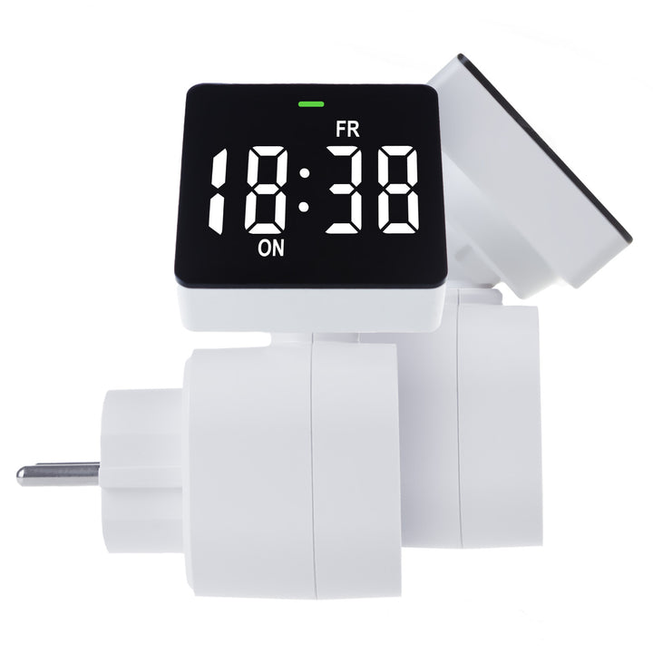 Digitális időzítő kapcsoló GreenBlue GB610 E max terhelés 16A IP20